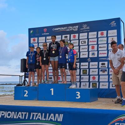 Podio Isabel Montesilvano Triathlon